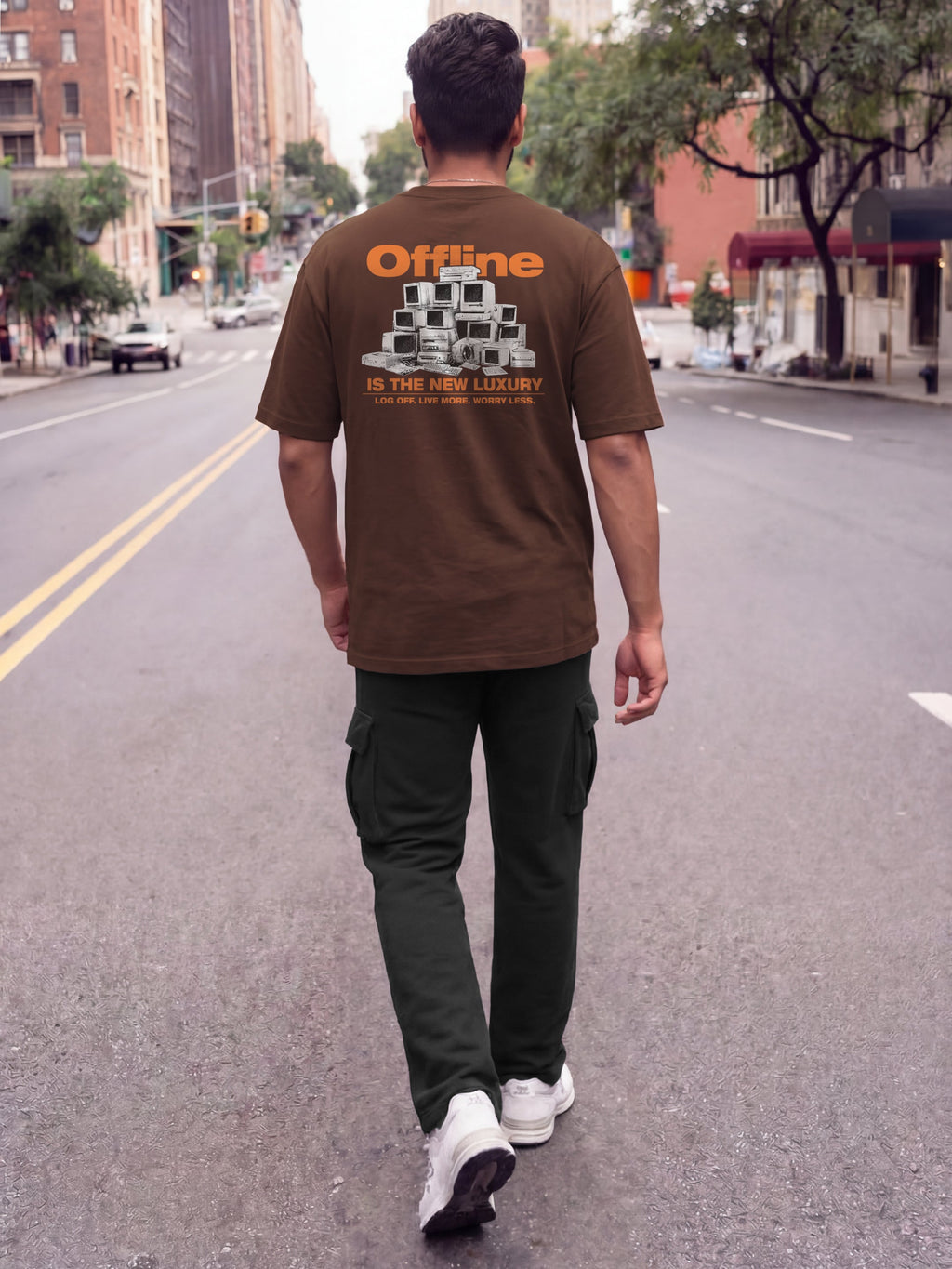 Offline Cotton Men's Oversized T-Shirt