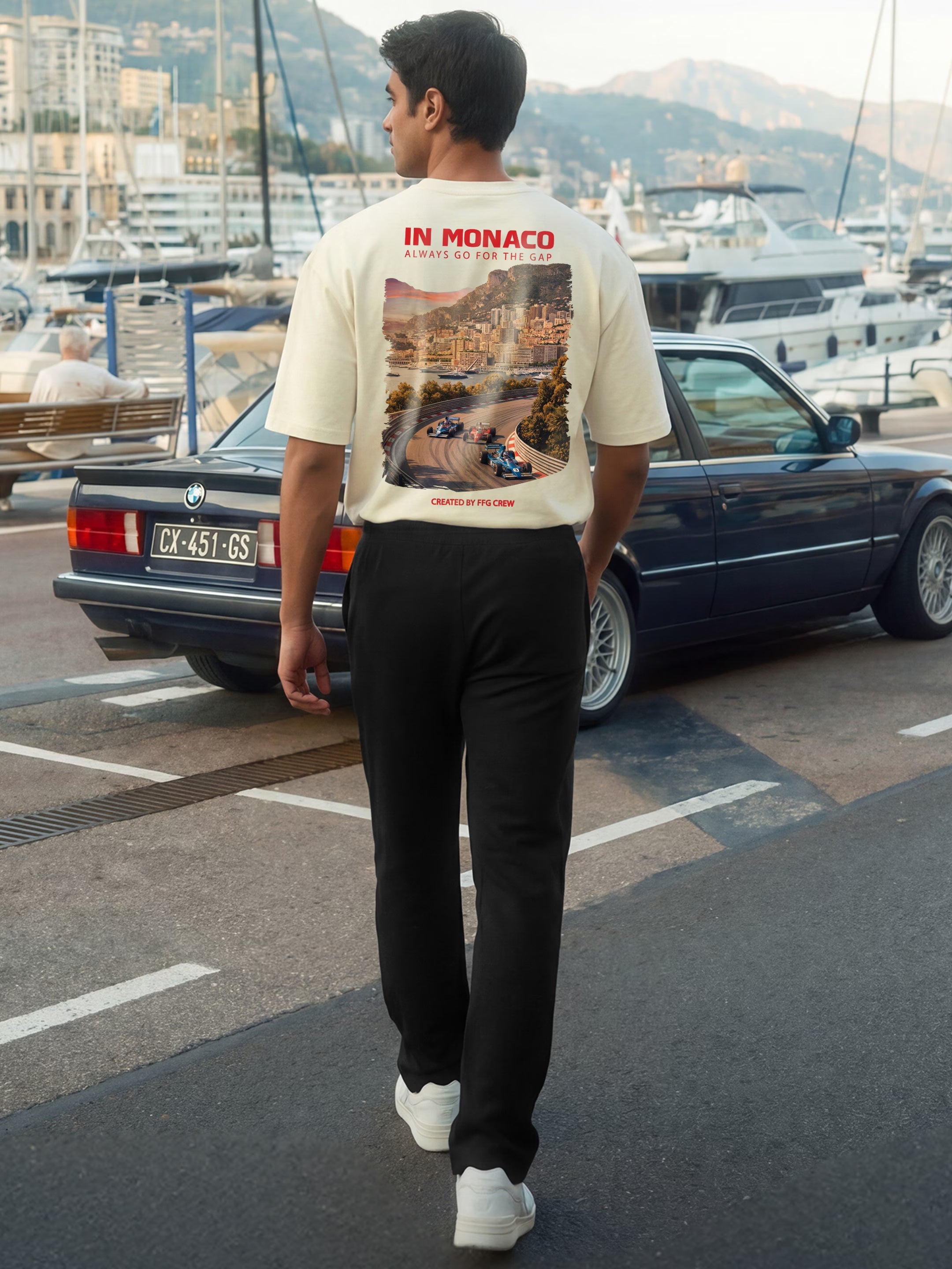 Monaco Cotton Men's Oversized T-Shirt