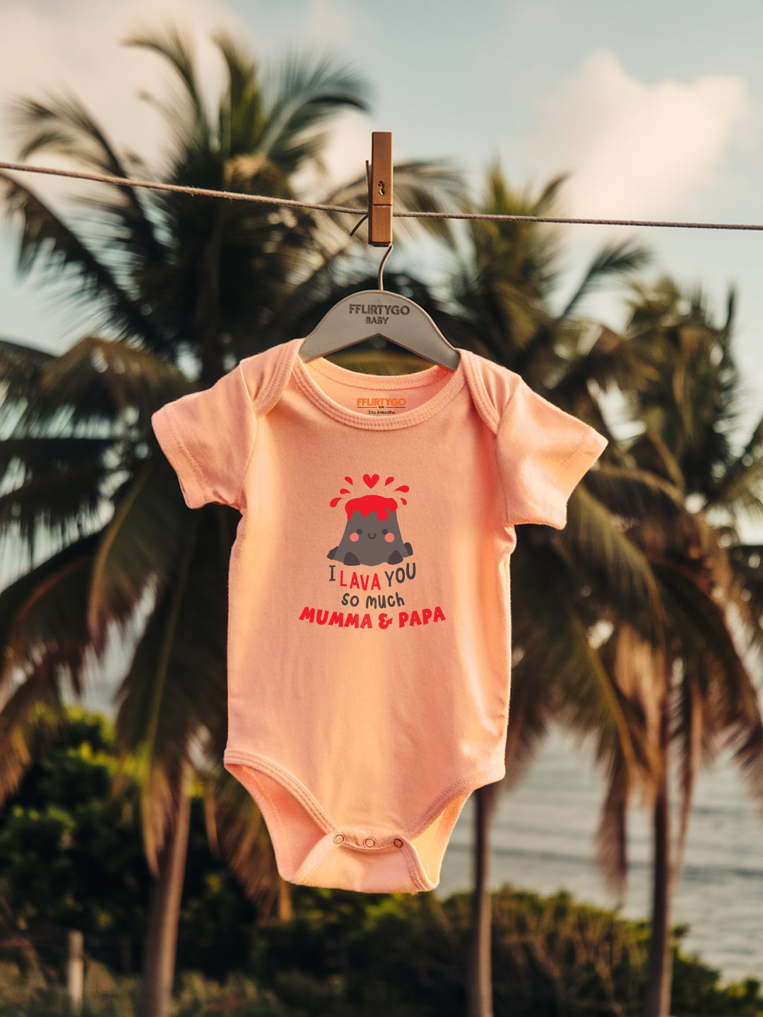 I Lava You So Much Baby Romper | Onesies