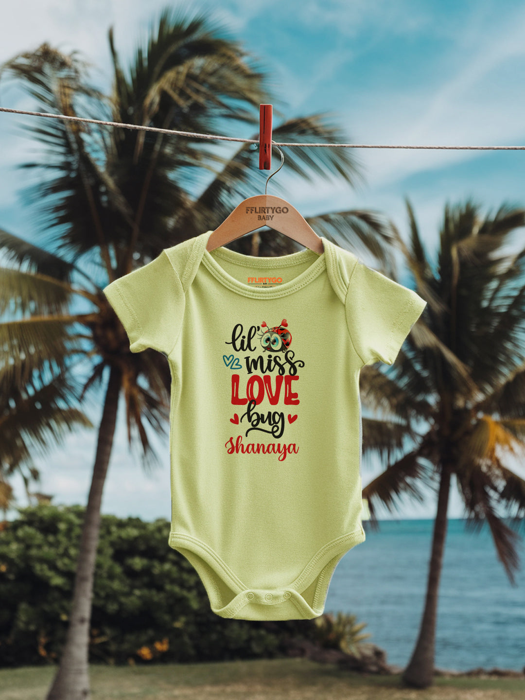 Lil Miss Love Bug Baby Romper | Onesies w/ Custom Name