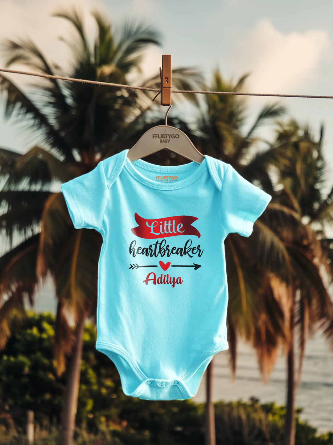 Little Heart Breaker Baby Romper | Onesies w/ Custom Name