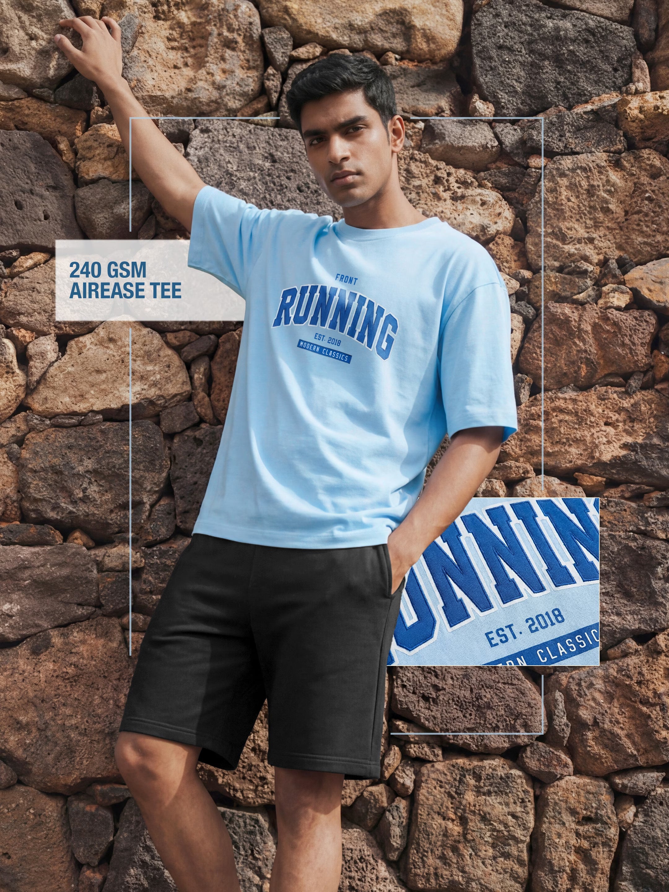 RUNNING Men's Oversized T-Shirt