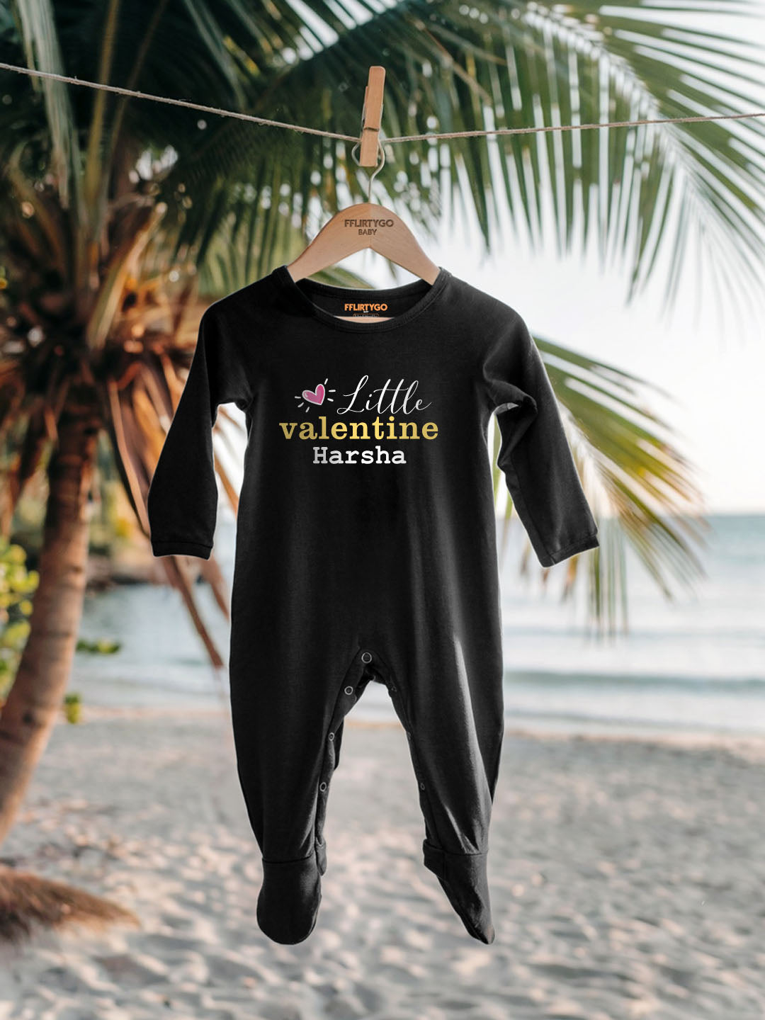 Little Valentine Baby Romper | Onesies w/ Custom Name