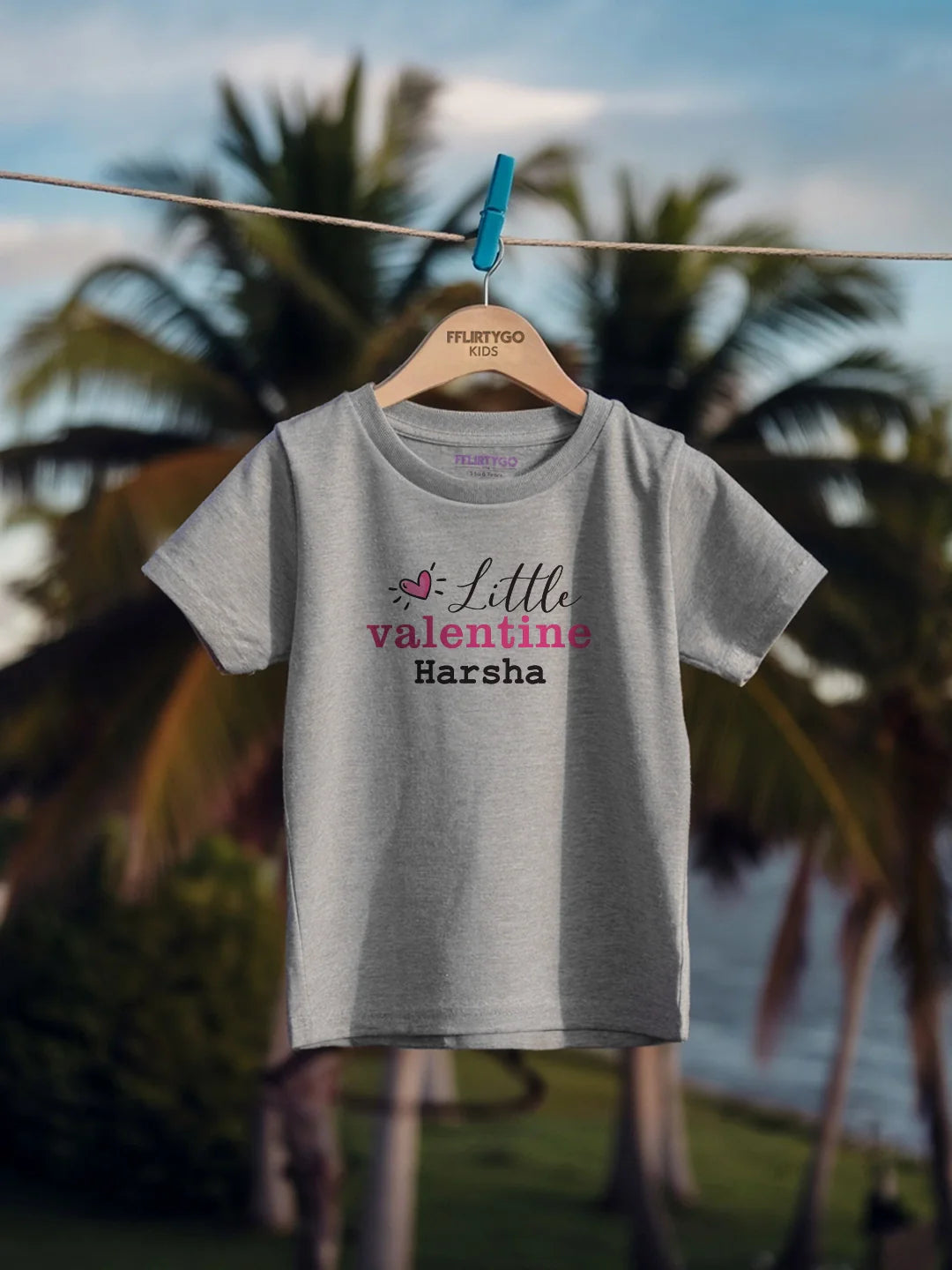 Little Valentine Kids T Shirt w/ Custom Name