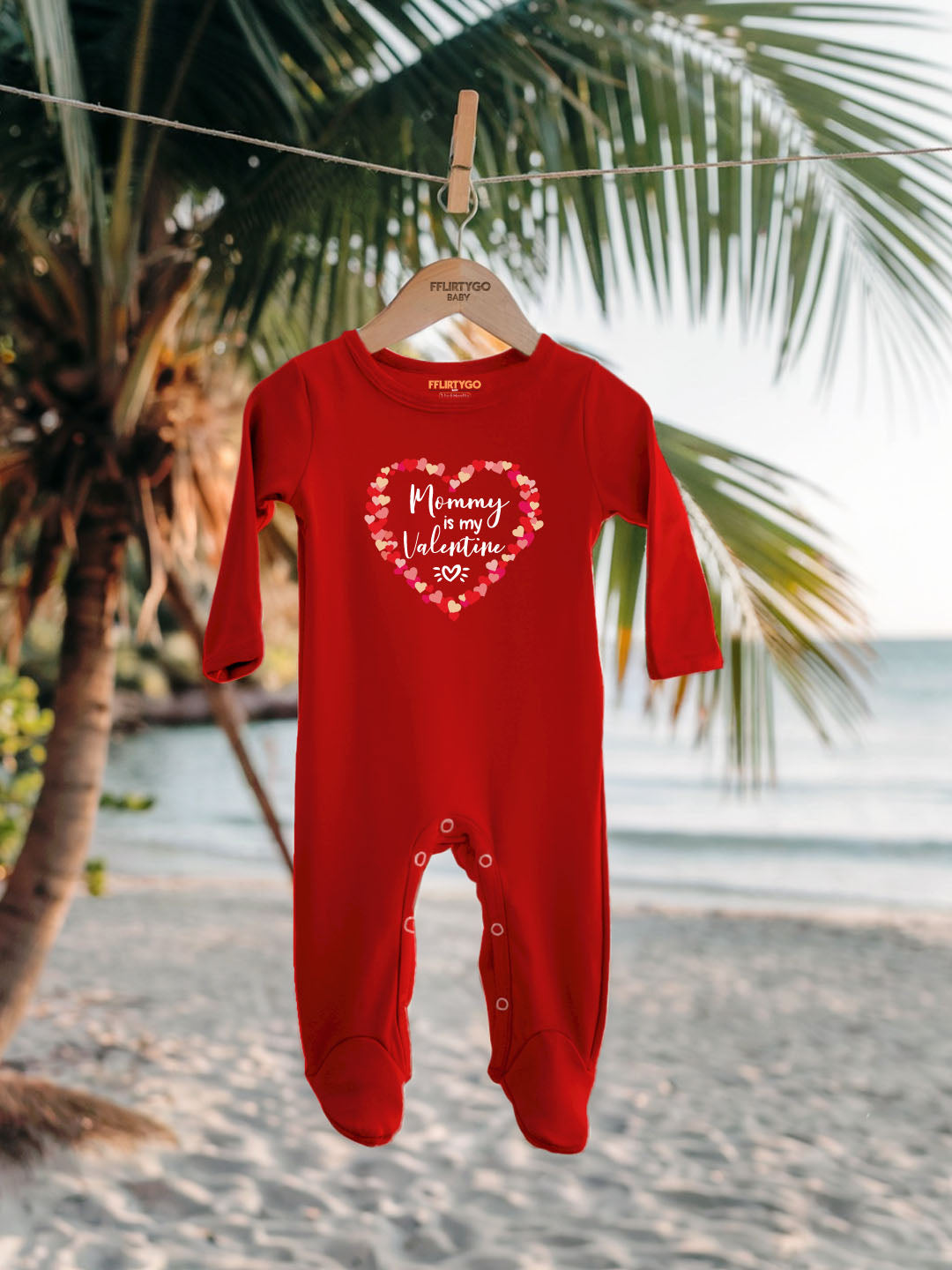 Mommy Is My Valentine Baby Romper | Onesies