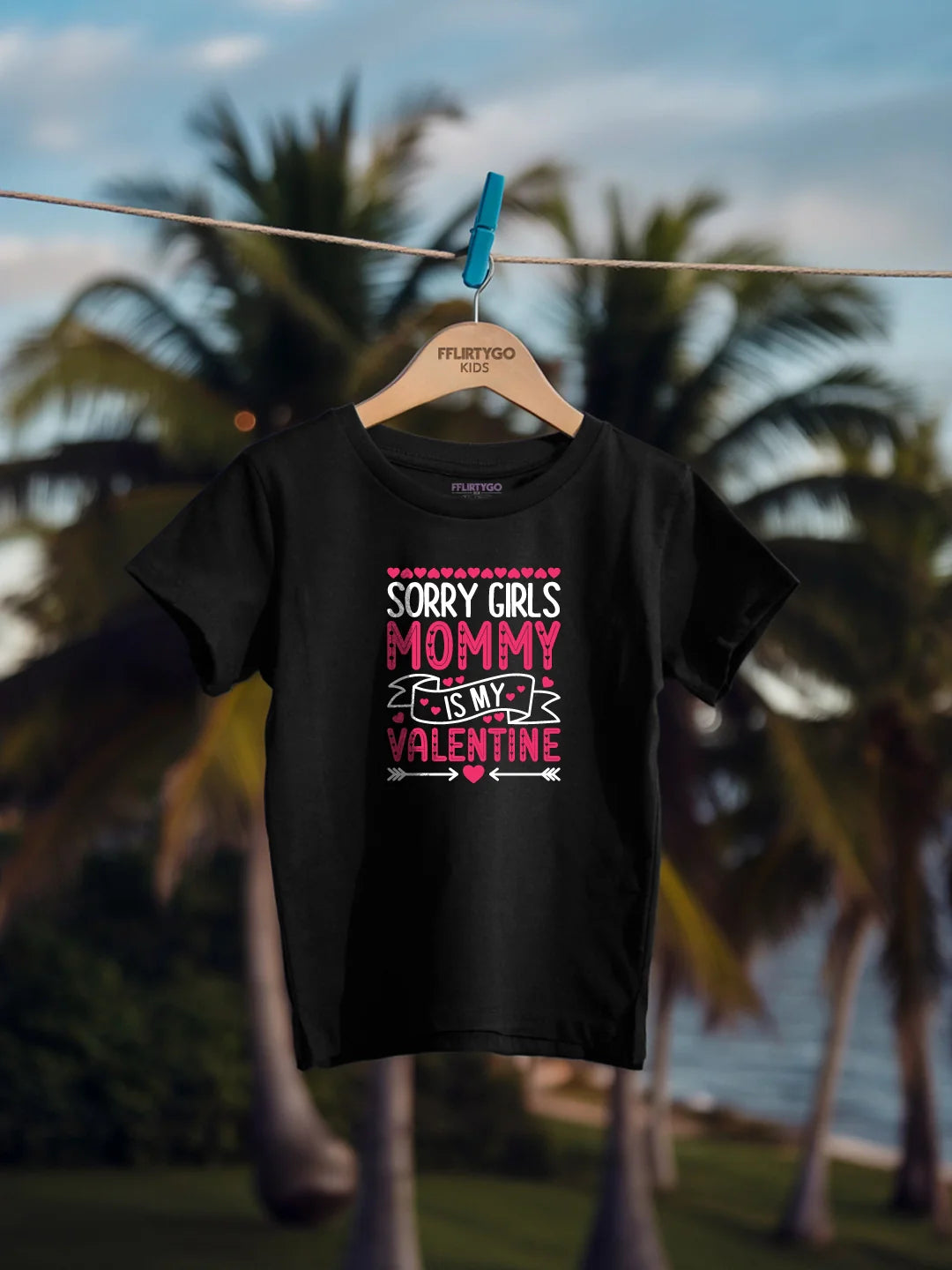 Sorry Girls Mommy Is My Valentine Kids T Shirt