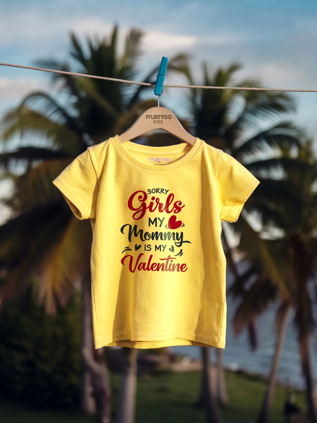 Sorry  Girls Mommy Is My Valentine Kids T Shirt