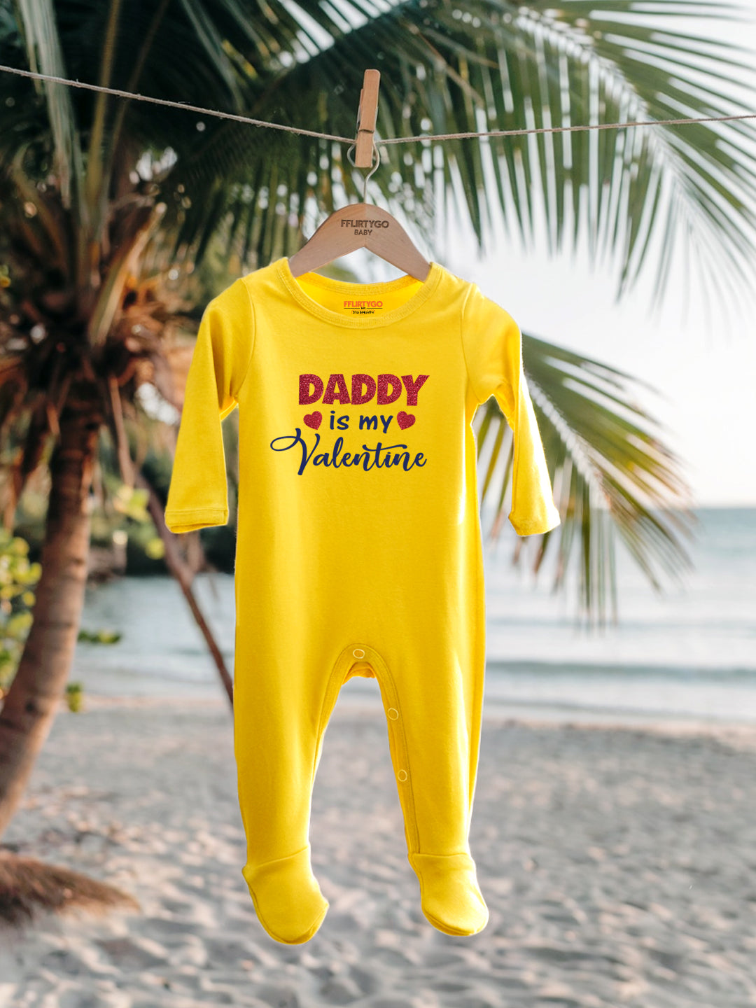 Daddy Is My Valentine Baby Romper | Onesies