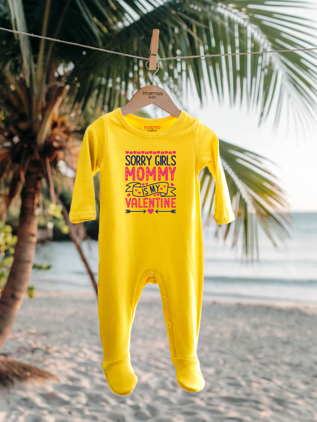Sorry Girls Mommy Is My Valentine Baby Romper | Onesies